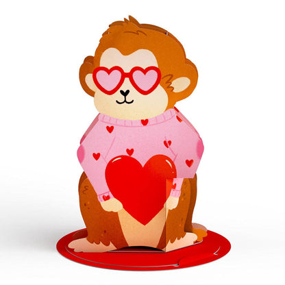 Valentine’s Day Safari Assorted Cards Kids Classroom 24-Pack