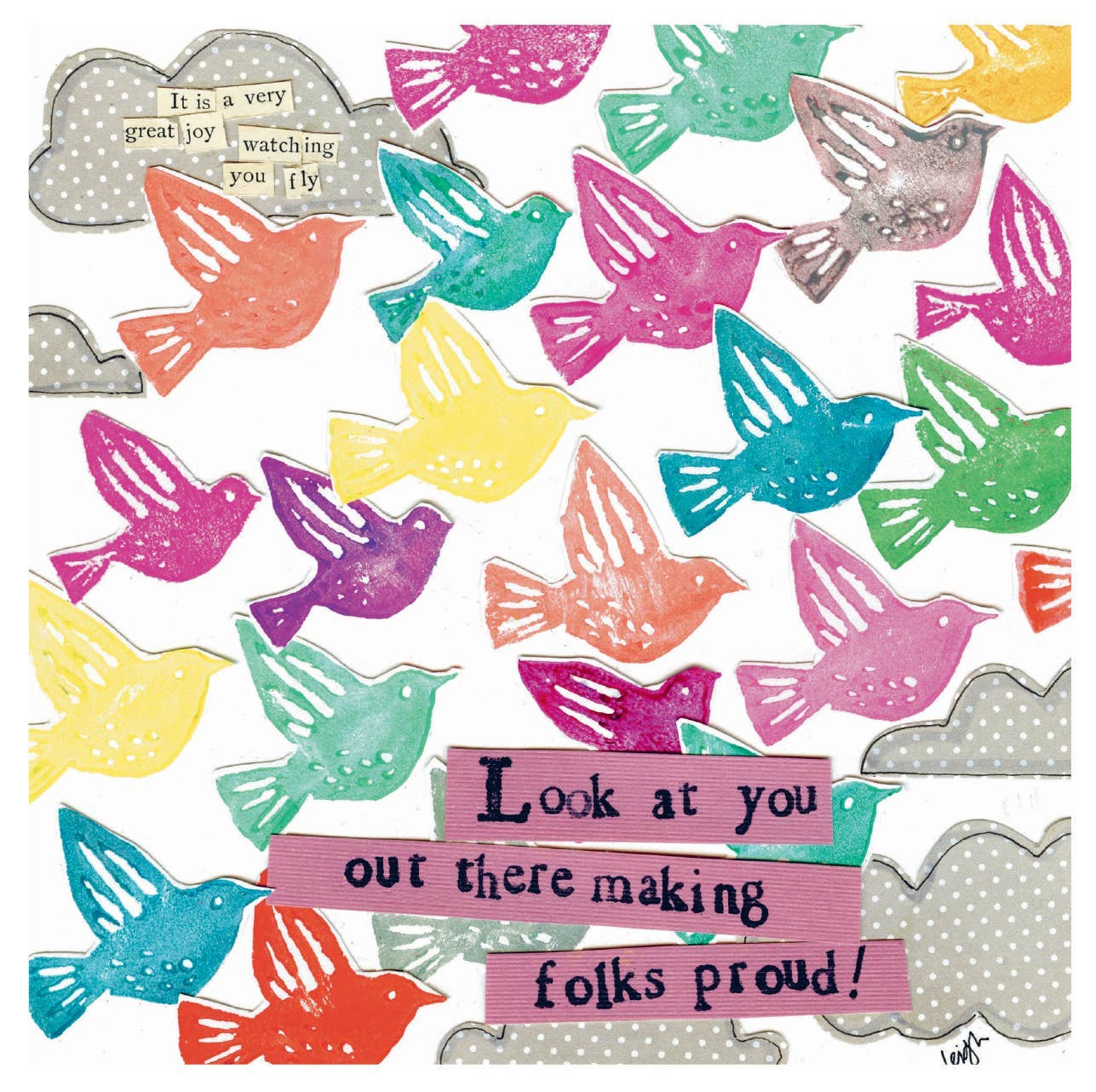 MAKING US PROUD CONGRATULATIONS GREETING CARD 5.5 x 5.5