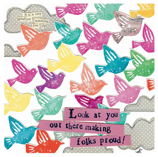 MAKING US PROUD CONGRATULATIONS GREETING CARD 5.5 x 5.5