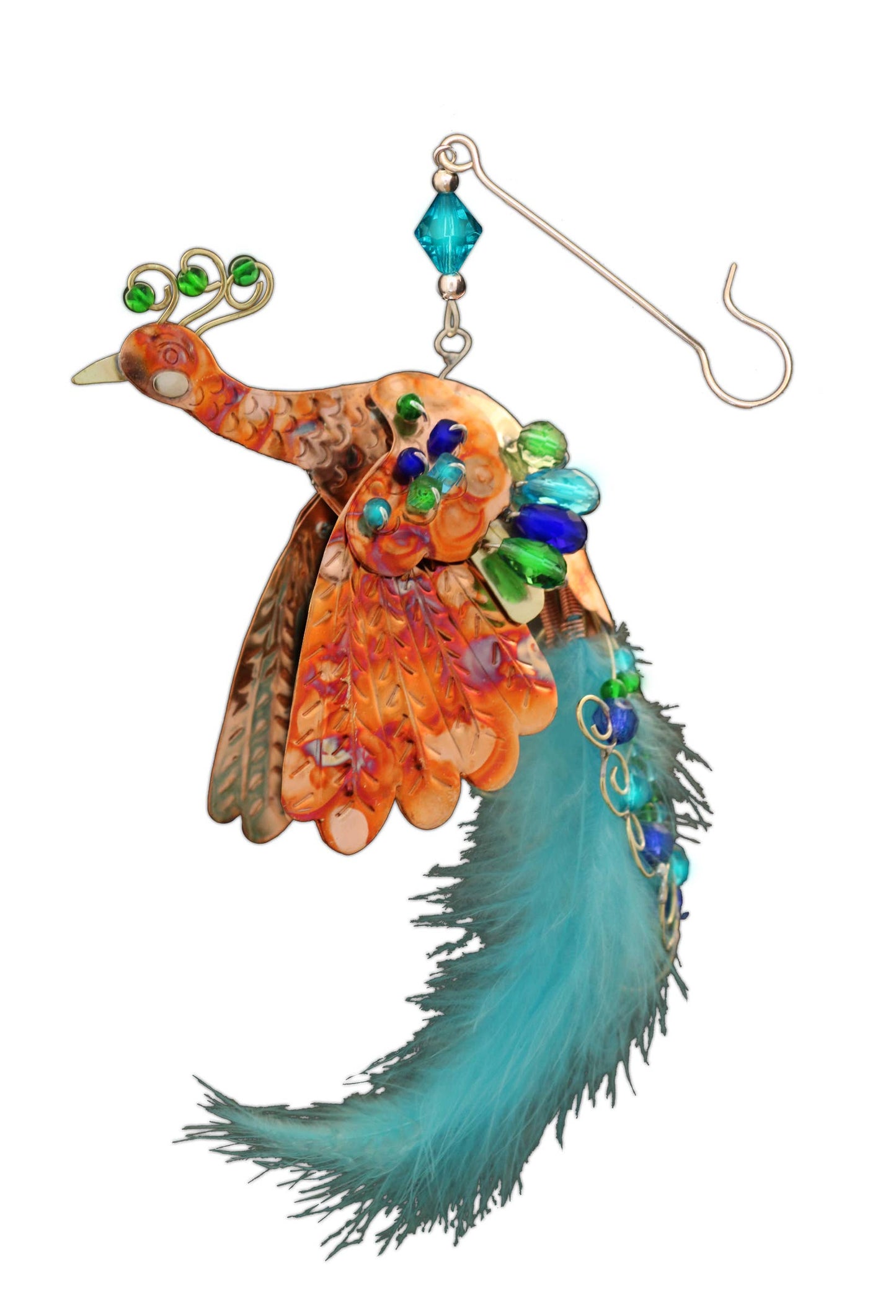 Flying Peacock Ornament