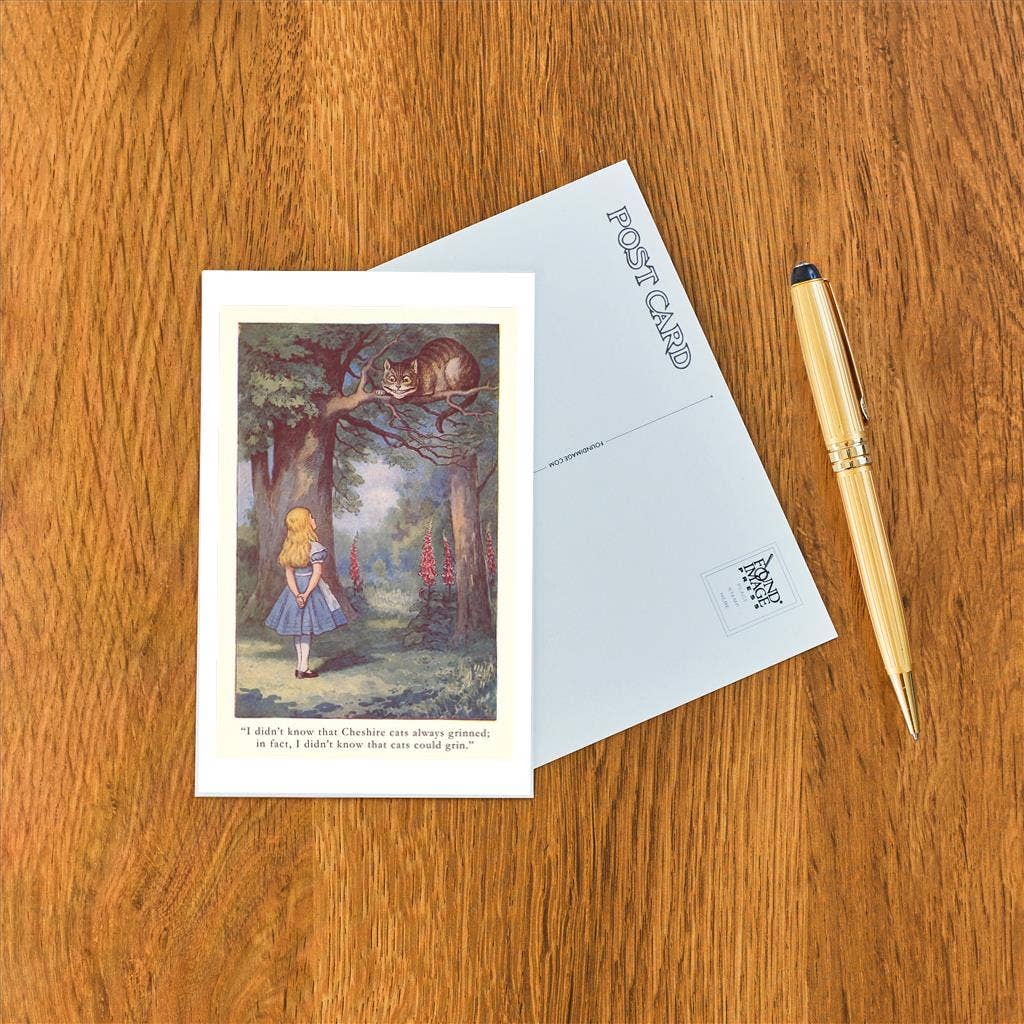 Postcard - Alice in Wonderland, Cheshire Cat