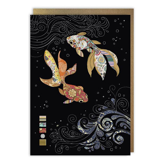 Two Fantail Fish Blank Cards