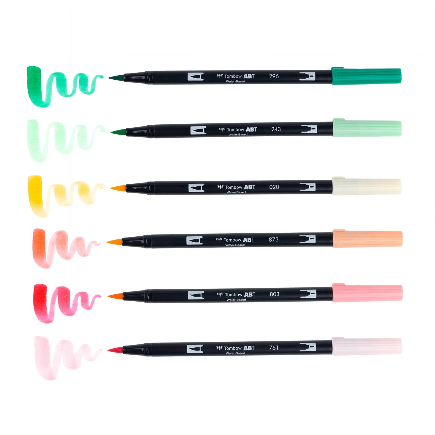 Dual Brush Pen Art Markers, Just Peachy, 6-Pack