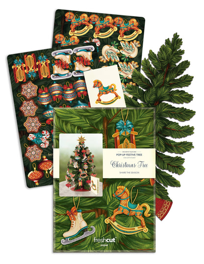 Christmas Tree Pop-up holiday Greeting Card