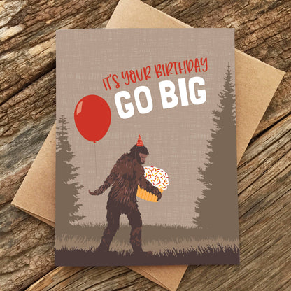 Go Big Birthday Card