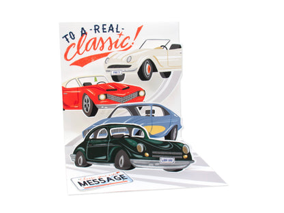 Muscle Cars Father's Day Pop-up Card