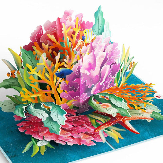 Coral Reef Wonders 5x7" Pop-Up Card