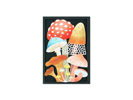 Mushrooms Die-Cut Card