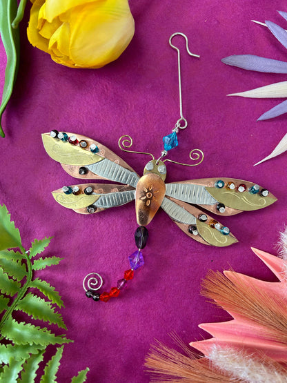 Bright Wings Dragonfly Ornament