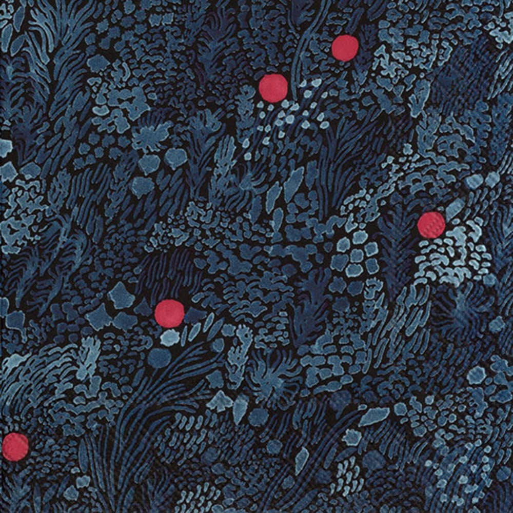Paper Cocktail Napkins 20 ct Kurjenmarja Blue Christmas