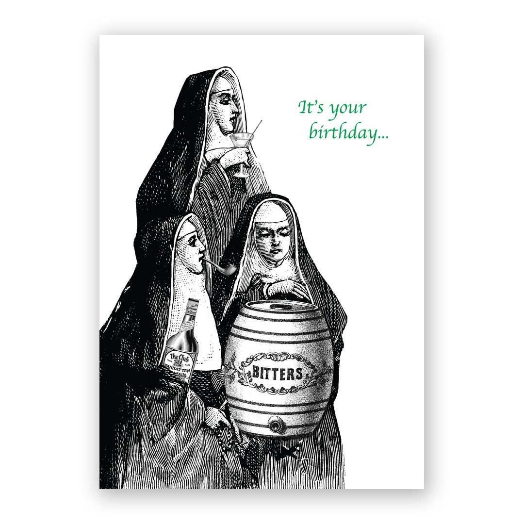 Nuns Birthday Greeting Card