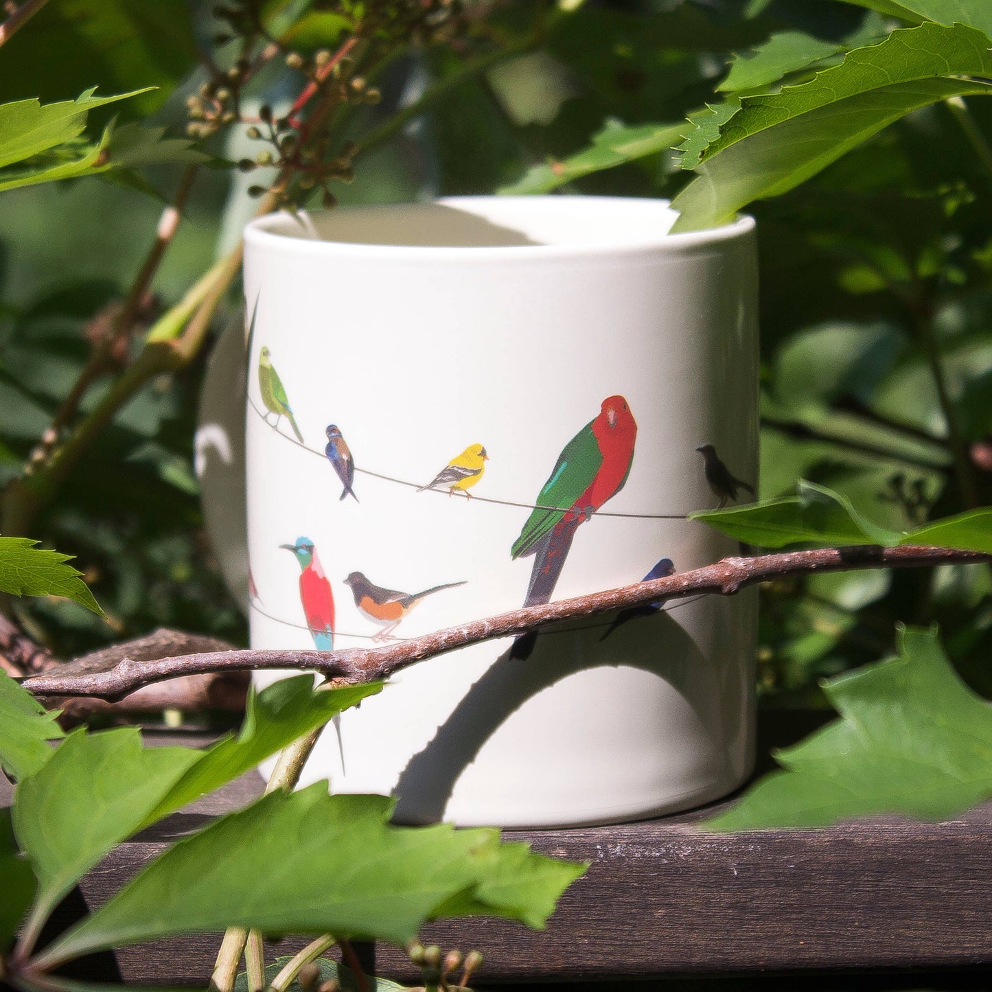 Birds on a Wire Heat-Changing Coffee Mug