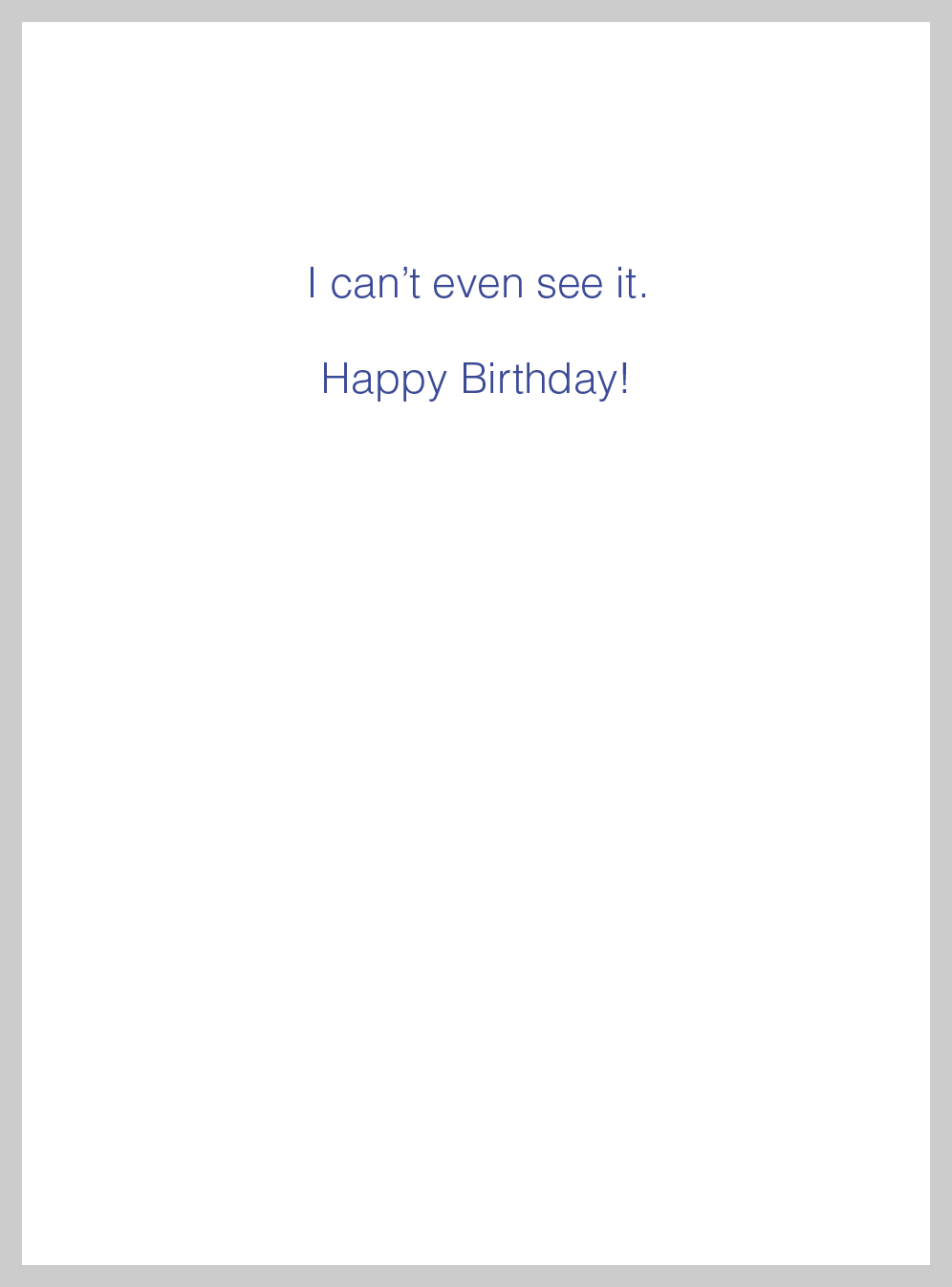 Year older Birthday Greeting Card