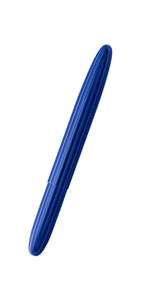 Blueberry Bullet Space Pen from stationery store collection, elegant blue design, high-quality writing instrument for all surfaces.