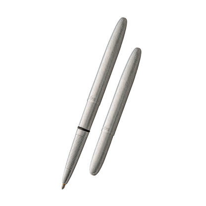 Alt Tag: Brushed Chrome Bullet Pen - High-quality stylish stationery from our store collection.