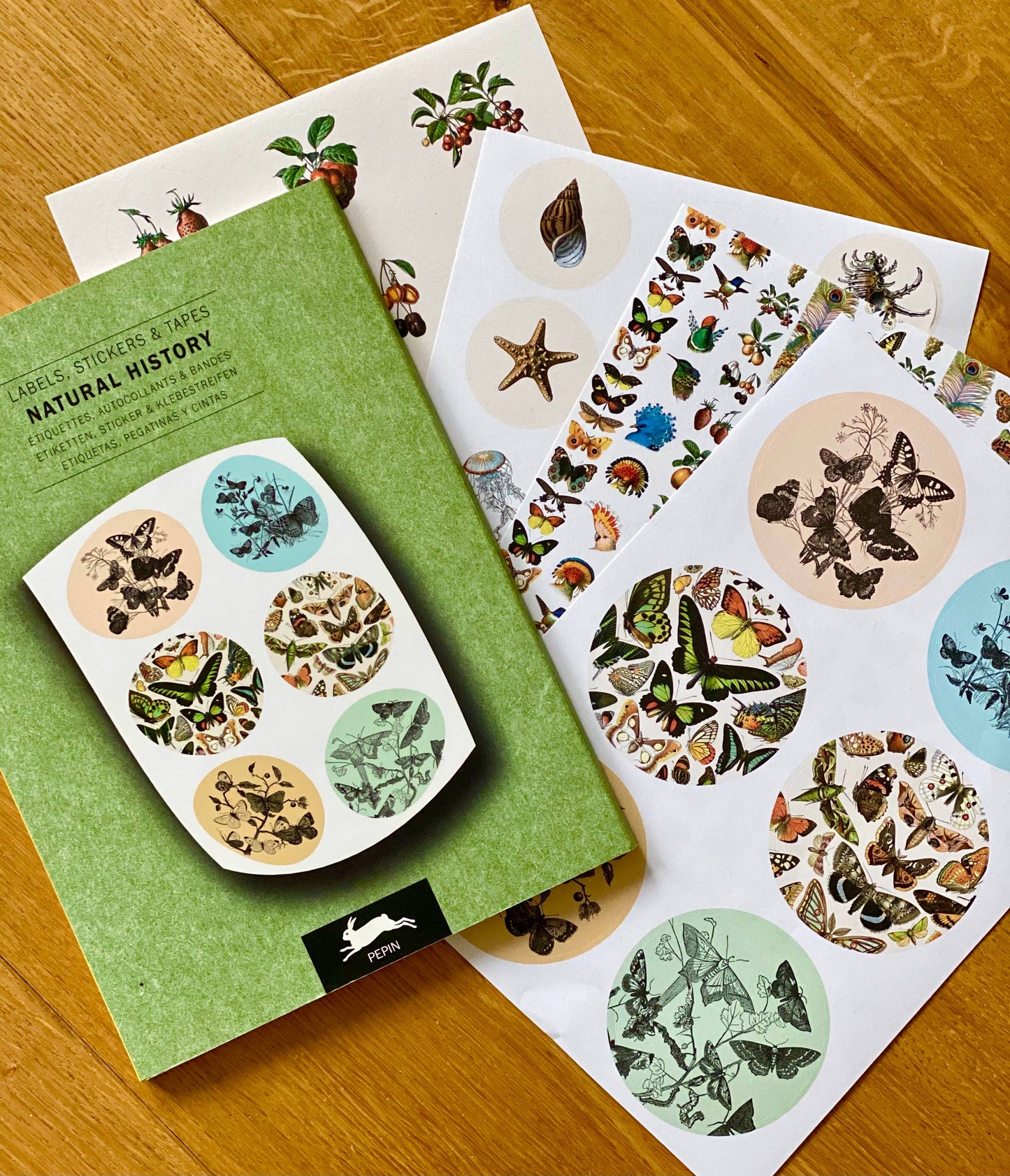 Natural History Label Sticker & Tape Book