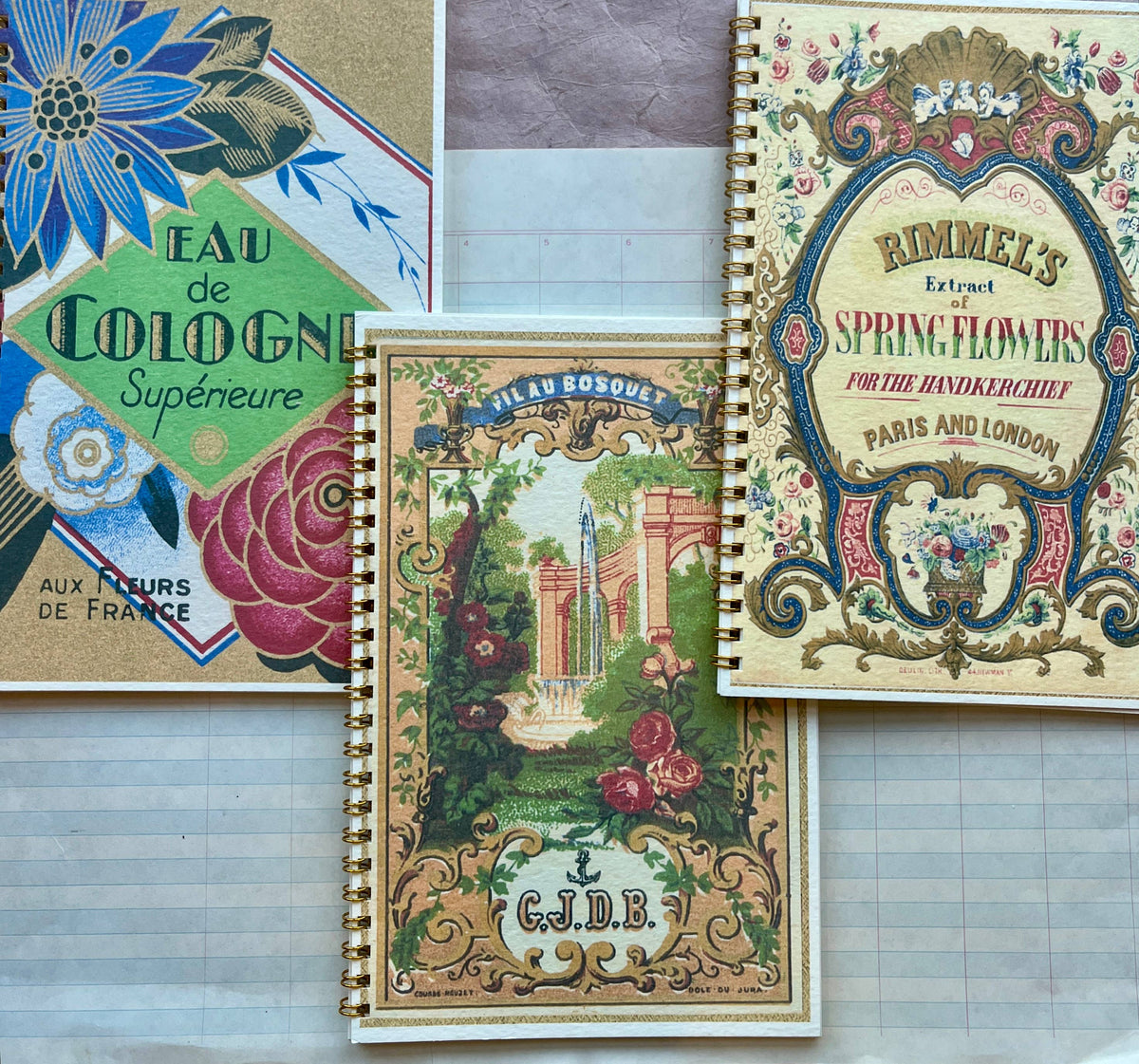 Vintage Label Notebooks Large