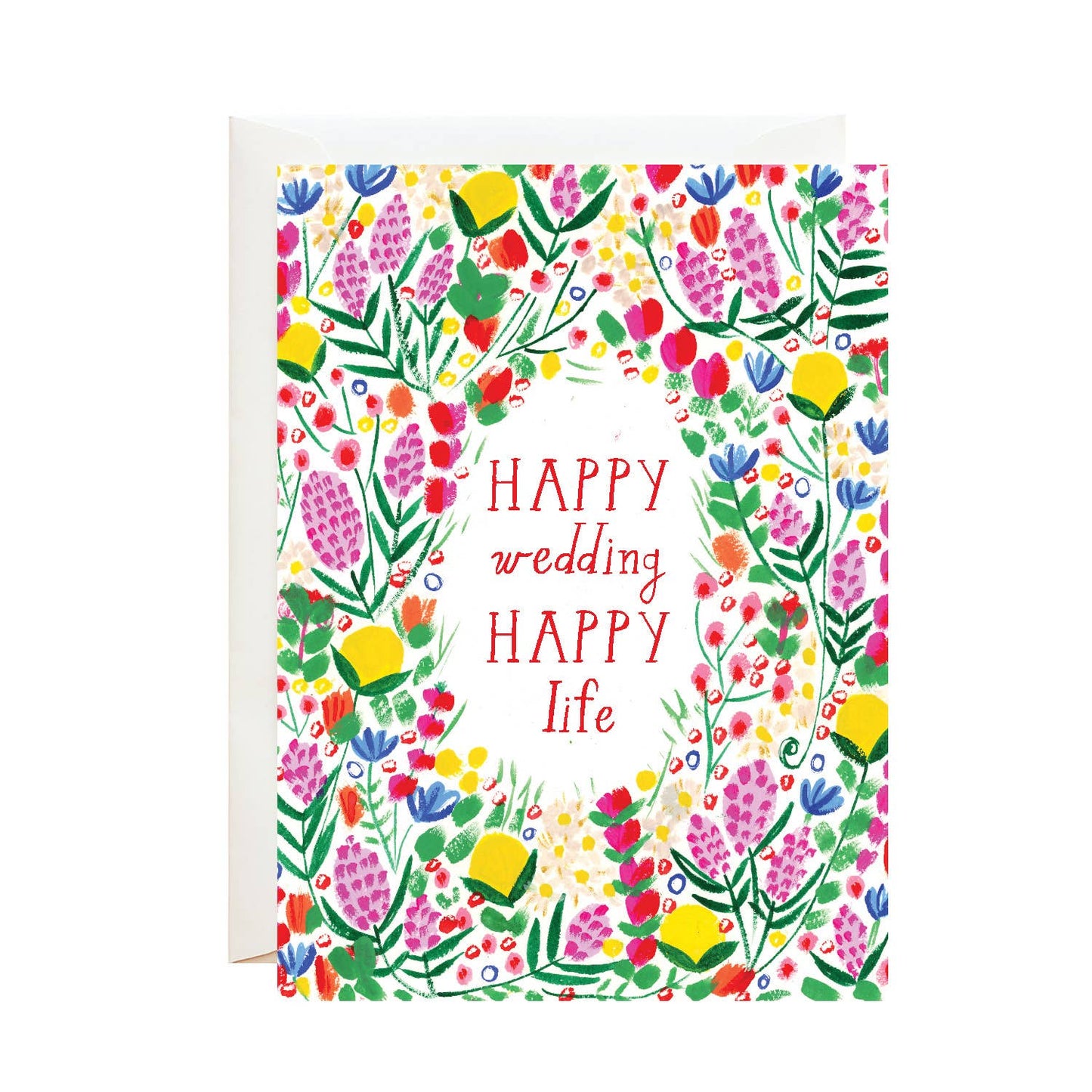 Look for the Flowers - Wedding Greeting Card