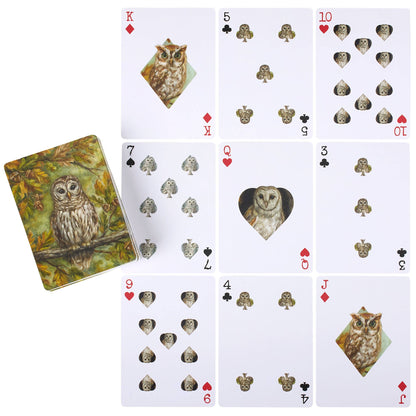 Fall Owls Playing Cards