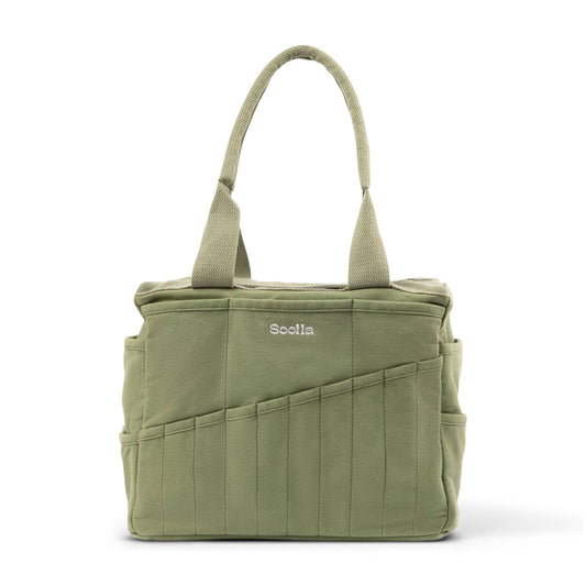 Soolla Studio Artist Bag, Ganja Green, Art Supplies Bag