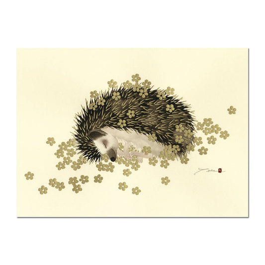 Shining Optimist Hedgehog Foil Get Well Card