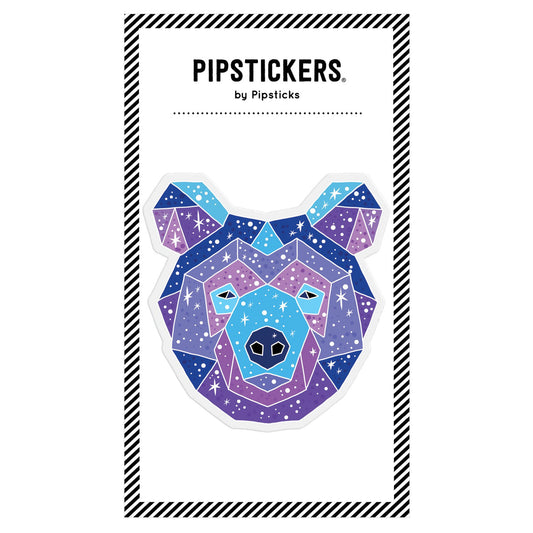 Big Puffy Astrology Bear Sticker - Starry bear design, perfect addition to any stationery store collection. High-quality, unique sticker.