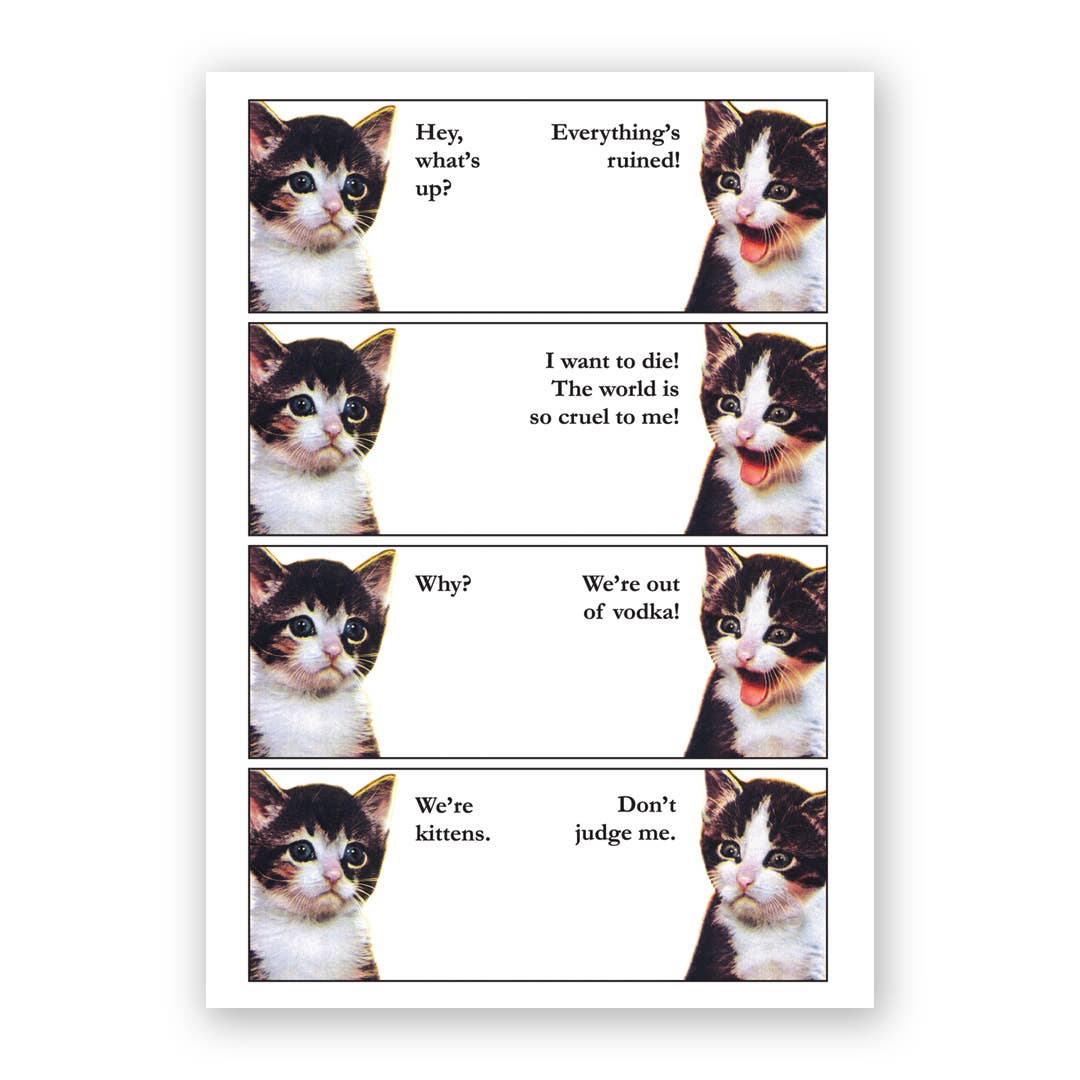 Vodka Kittens Greeting Card