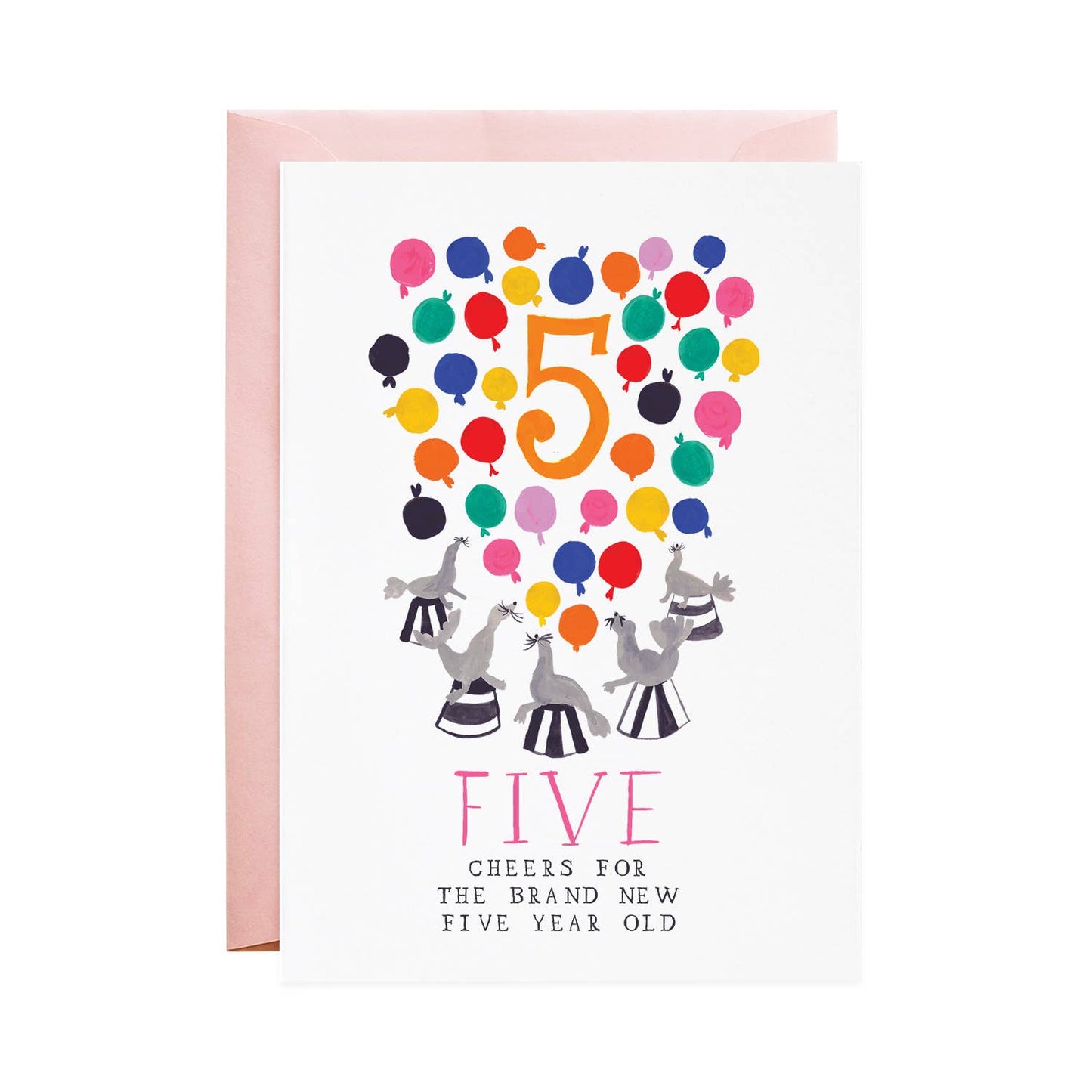 Five Silly Seals - Birthday Greeting Card