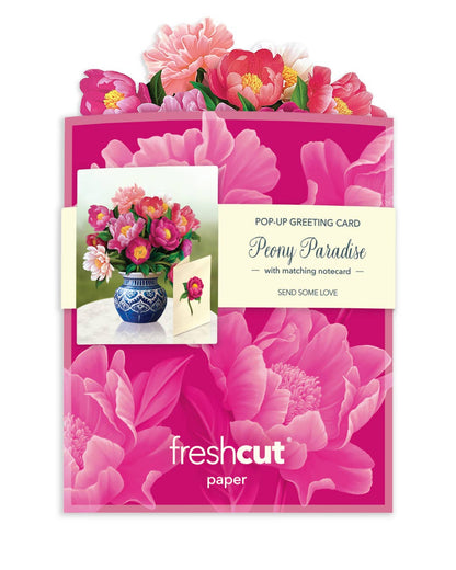 Mini Peony Paradise Pop-up Greeting Card