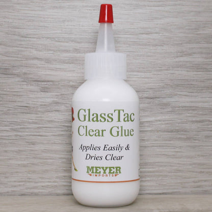 Glass-Tac Clear - Glass Glitter Glue - 2oz Bottle #310-0001