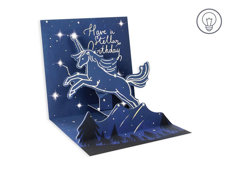 Unicorn Constellation Pop-Up Card