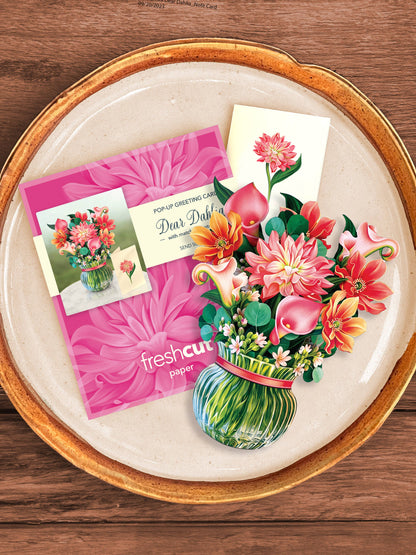 Mini Dear Dahlia Pop-up Greeting Card