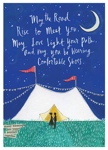 LIGHT YOUR PATH WEDDING GREETING CARD 4.5 x 6.25"