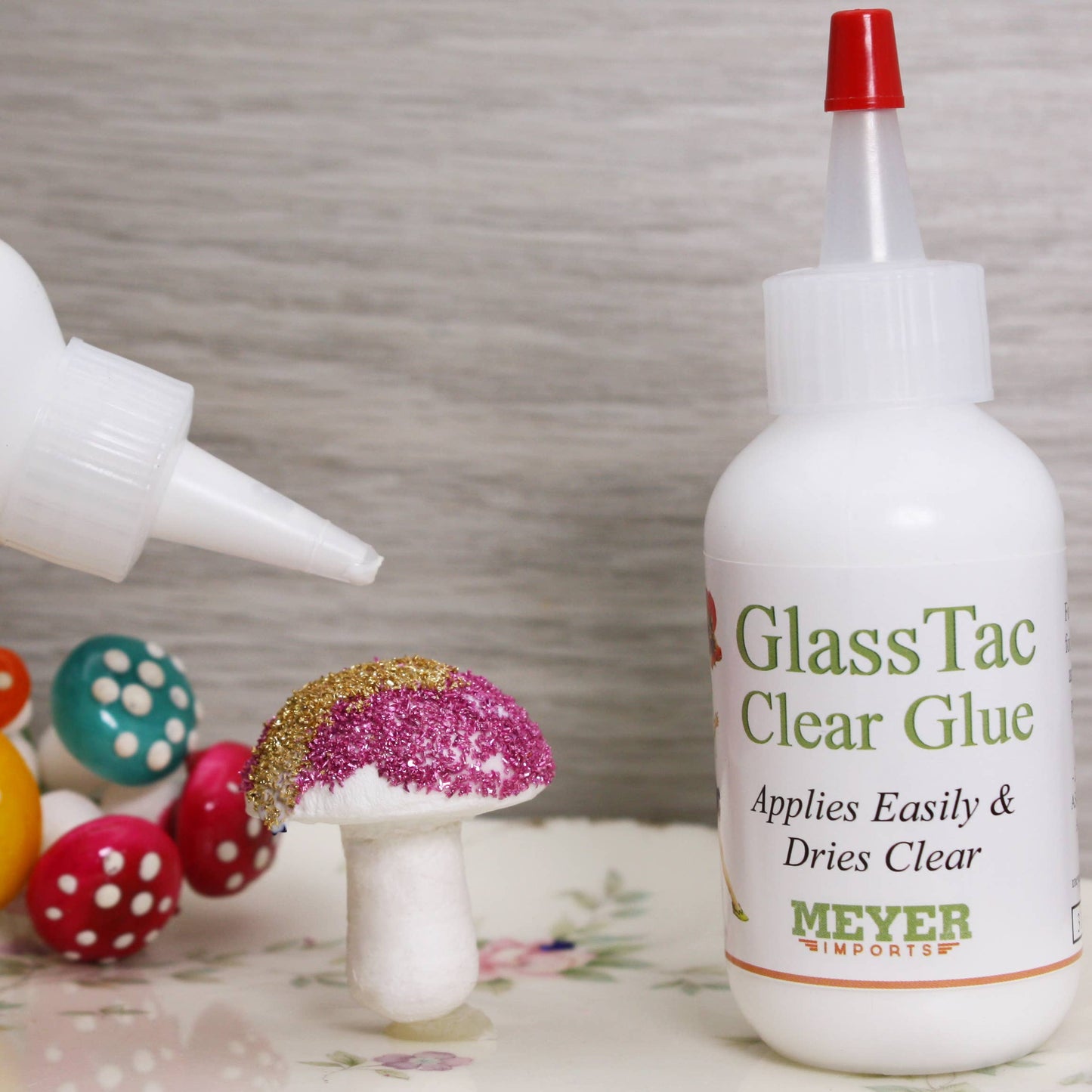 Glass-Tac Clear - Glass Glitter Glue - 2oz Bottle #310-0001