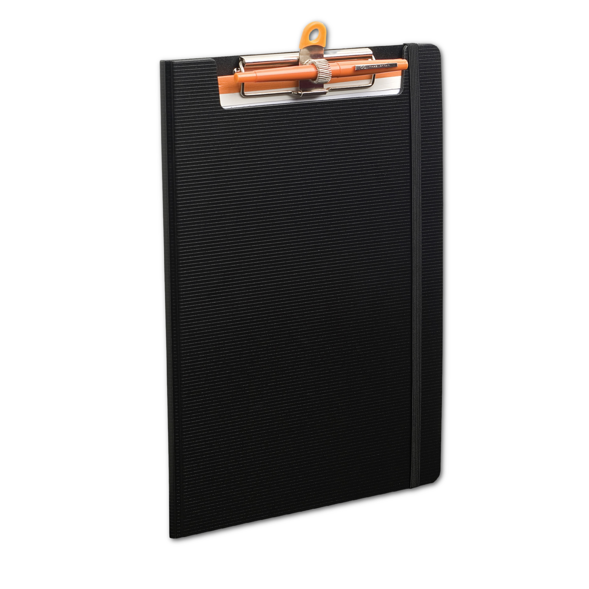 Exaboard Clipboard Folder with Rhodia Pad from stationery store, featuring see-thru pocket, pen holder, and elastic closure.