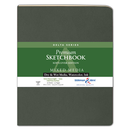 Stillman & Birn Mixed Media Journal Delta Series Ivory - Premium sketchbook for watercolor and ink from stationery store