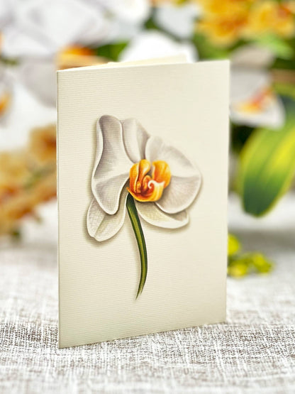 Serenity Orchid Pop-up Greeting Card