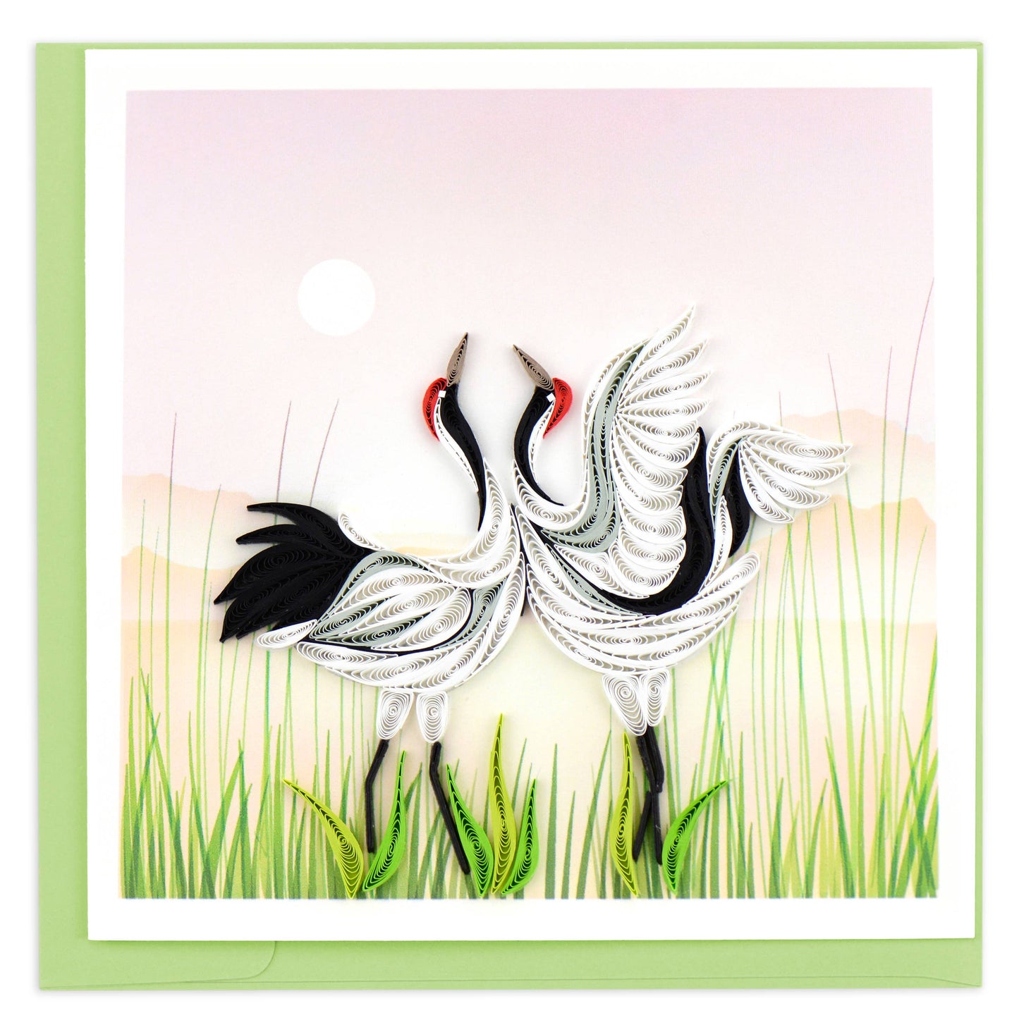 Cranes Everyday Quilled Greeting Card