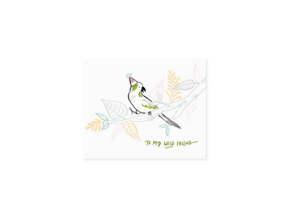 Tropical Parakeets Pop-Up Card