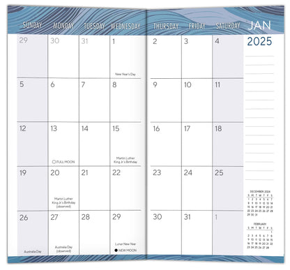 2025 Ocean Swell Two-Year-Plus Pocket Planner