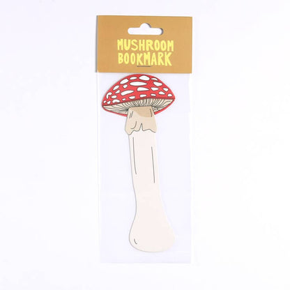 Cute mushroom bookmark die cut, perfect for book lovers, available at your favorite stationery store.