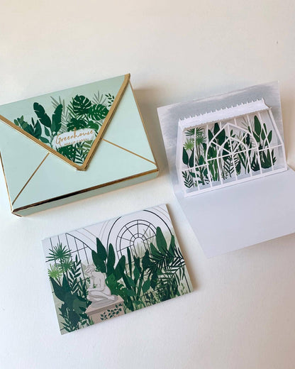 Greenhouses Pop-Up Card Boxed Notes