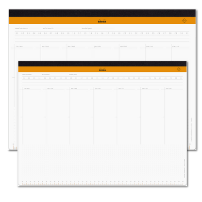 Rhodia Undated Weekly Desk Pad - Two Sizes