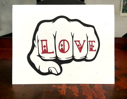 Love Fist Greeting Card
