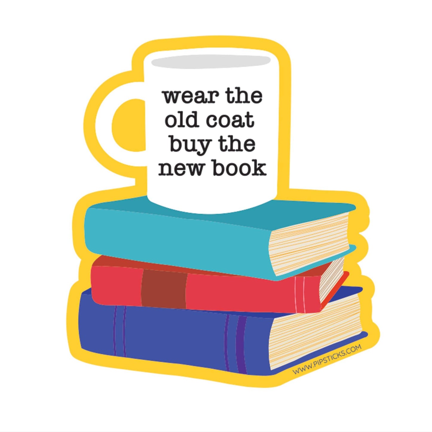 New Book Vinyl Sticker