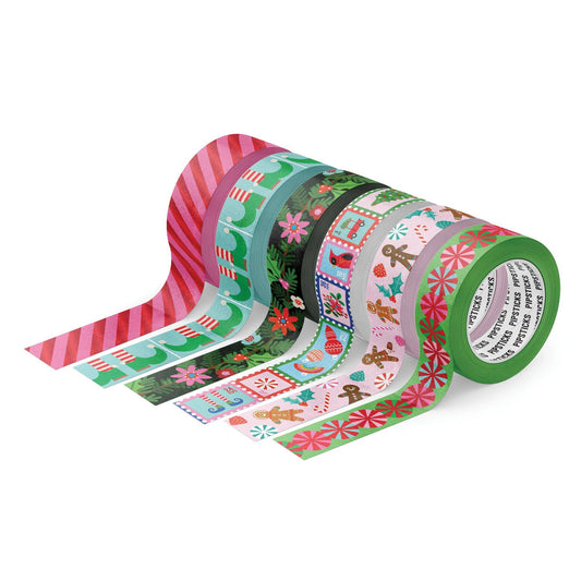 It Must Be Christmas Mega Washi Tape Collection from Pipsticks, featuring festive designs ideal for crafting and decorating. Available at stationery stores.