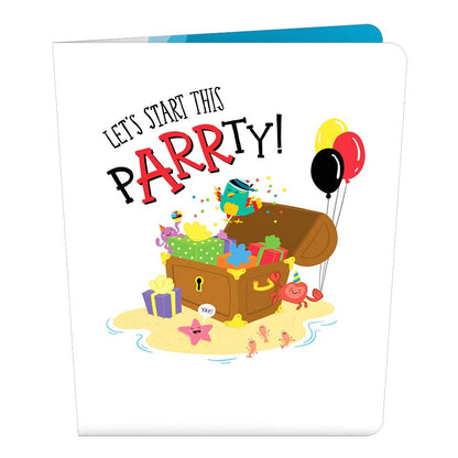 Playpop Card™: 4.5"x5.9" Happy Birthday Pirate Ship