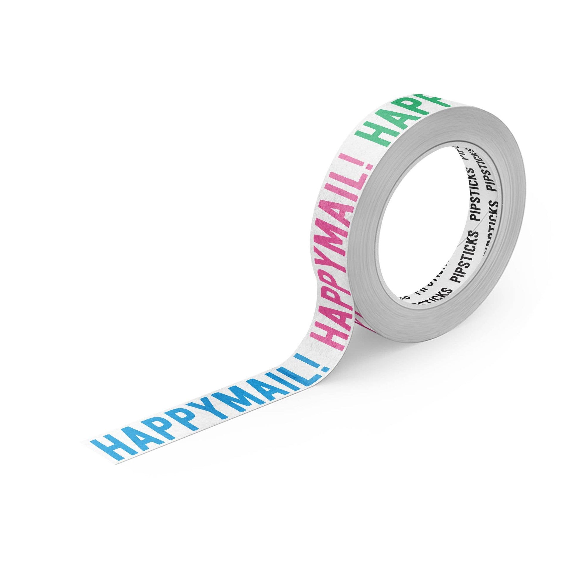 Hip & Happy Mail Washi Tape with colorful text design, ideal for planners and crafts. Available at stationery store.