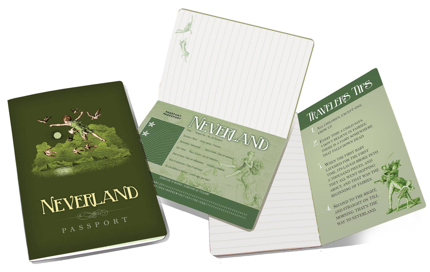 Neverland Passport Notebook