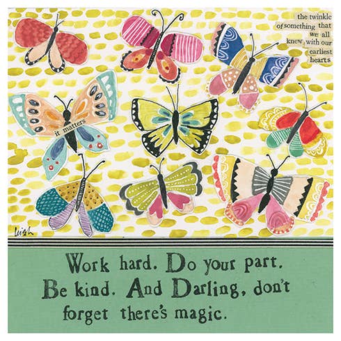 DON'T FORGET MAGIC SUPPORT GREETING CARD 5.5 x 5.5"